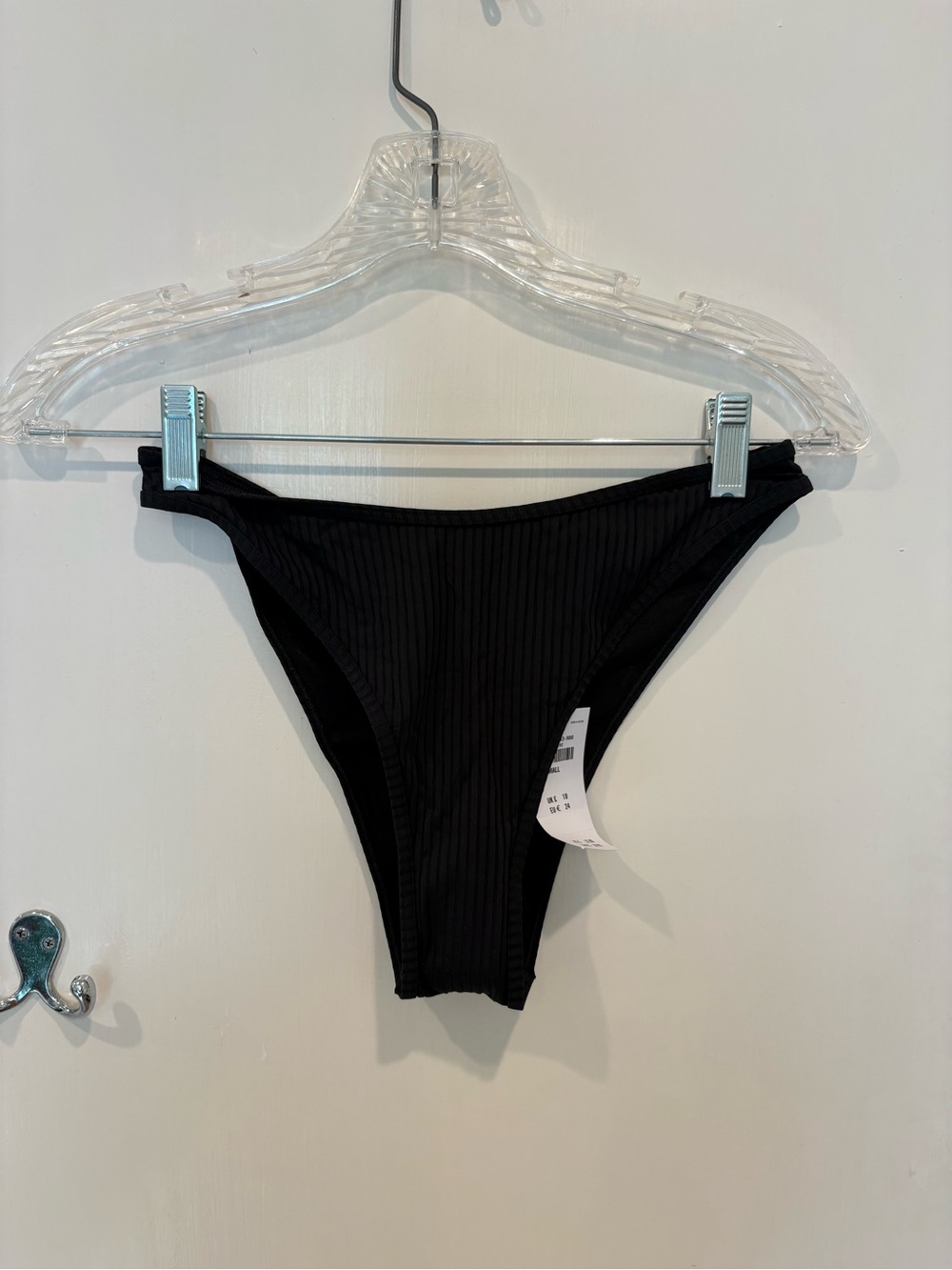 Hollister Gilly Hicks Black Ribbed Bikini Bottom